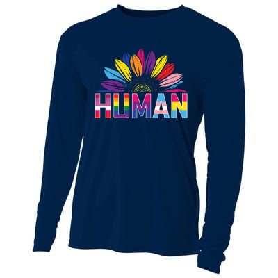 Human Lgbtq Gift Cooling Performance Long Sleeve Crew