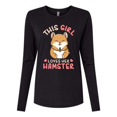 Hamster Lover Gift Cute Gift Womens Cotton Relaxed Long Sleeve T-Shirt