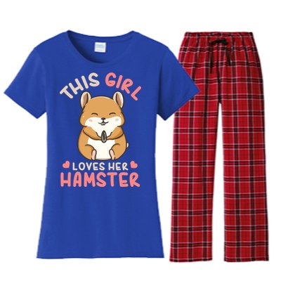 Hamster Lover Gift Cute Gift Women's Flannel Pajama Set