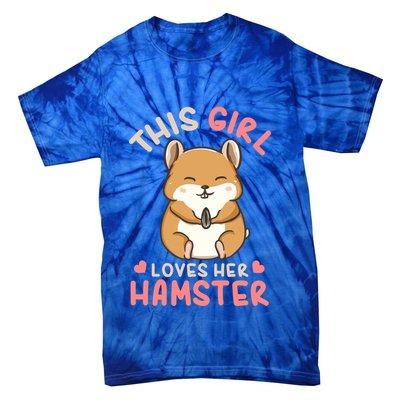 Hamster Lover Gift Cute Gift Tie-Dye T-Shirt