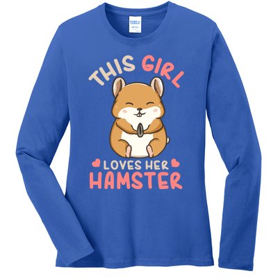 Hamster Lover Gift Cute Gift Ladies Long Sleeve Shirt