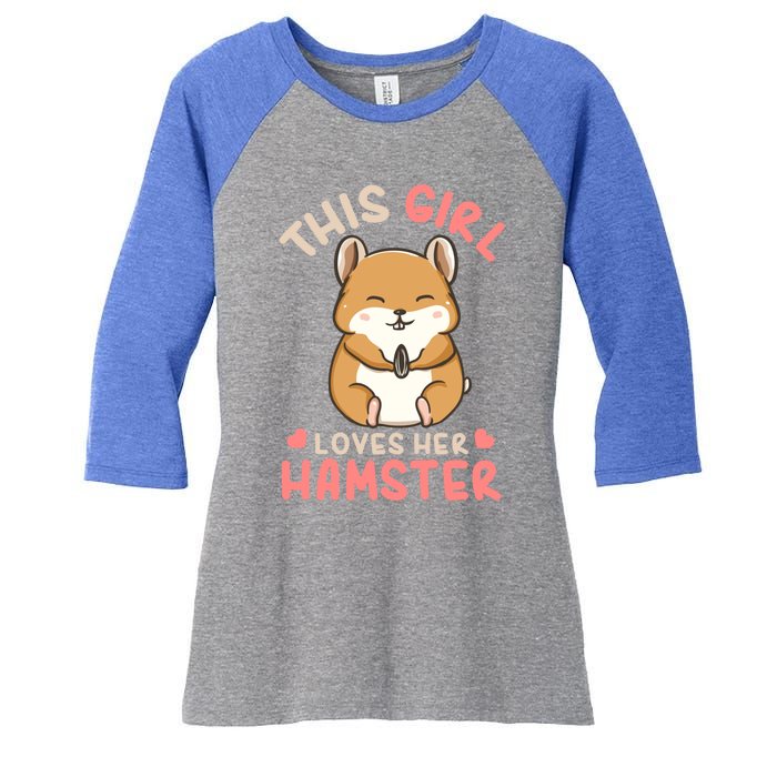 Hamster Lover Gift Cute Gift Women's Tri-Blend 3/4-Sleeve Raglan Shirt