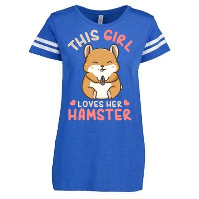 Hamster Lover Gift Cute Gift Enza Ladies Jersey Football T-Shirt