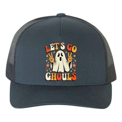 Halloween Lets Go Ghouls Ghost Retro Costume Gift Yupoong Adult 5-Panel Trucker Hat