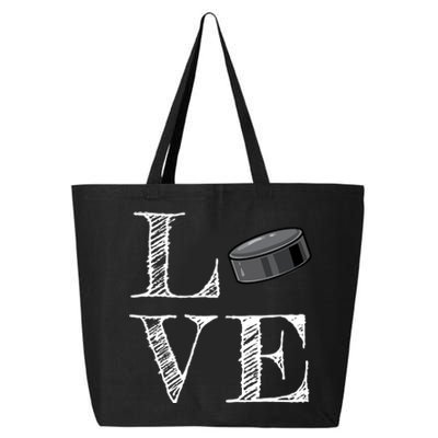 Hockey Lover Gift Love Hockey Gift 25L Jumbo Tote