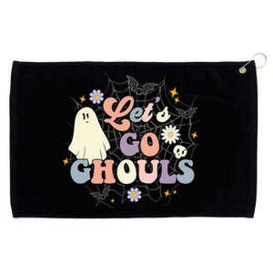 Halloween Lets Go Ghouls Ghost Retro Costume Gift Grommeted Golf Towel