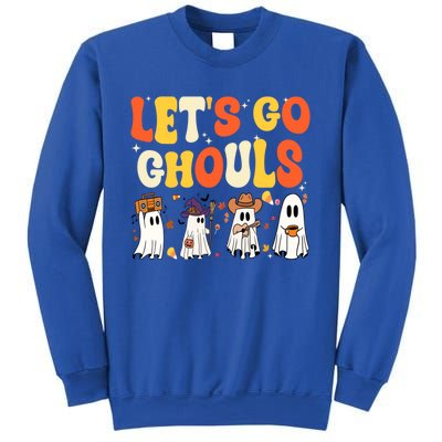 Halloween LetS Go Ghouls Ghost Retro Costume Funny Gift Sweatshirt