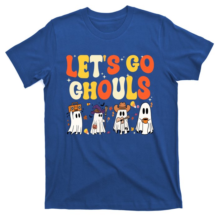 Halloween LetS Go Ghouls Ghost Retro Costume Funny Gift T-Shirt