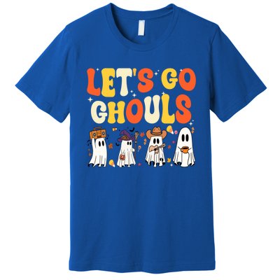 Halloween LetS Go Ghouls Ghost Retro Costume Funny Gift Premium T-Shirt