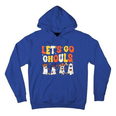 Halloween LetS Go Ghouls Ghost Retro Costume Funny Gift Tall Hoodie