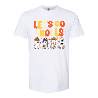 Halloween LetS Go Ghouls Ghost Retro Costume Funny Gift Softstyle CVC T-Shirt