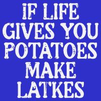 Hanukkah Life Gives Potatoes Make Latkes Chanukah 16 in Basic Backpack