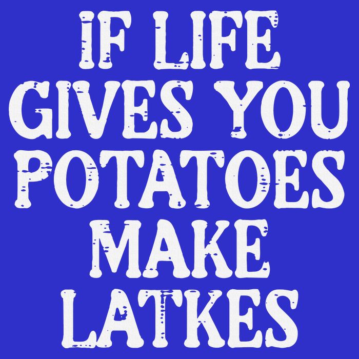 Hanukkah Life Gives Potatoes Make Latkes Chanukah 16 in Basic Backpack