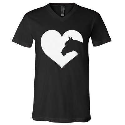 Horse Lover Gift Who Love Horses V-Neck T-Shirt