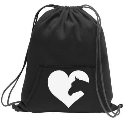 Horse Lover Gift Who Love Horses Sweatshirt Cinch Pack Bag