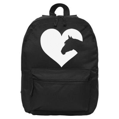 Horse Lover Gift Who Love Horses 16 in Basic Backpack