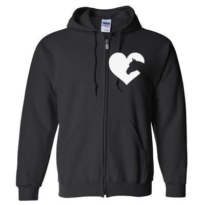 Horse Lover Gift Who Love Horses Full Zip Hoodie