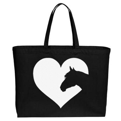 Horse Lover Gift Who Love Horses Cotton Canvas Jumbo Tote