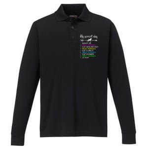 Horse Lover Horseback Riding Horse Lover Gift Performance Long Sleeve Polo