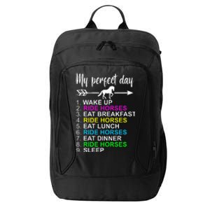 Horse Lover Horseback Riding Horse Lover Gift City Backpack