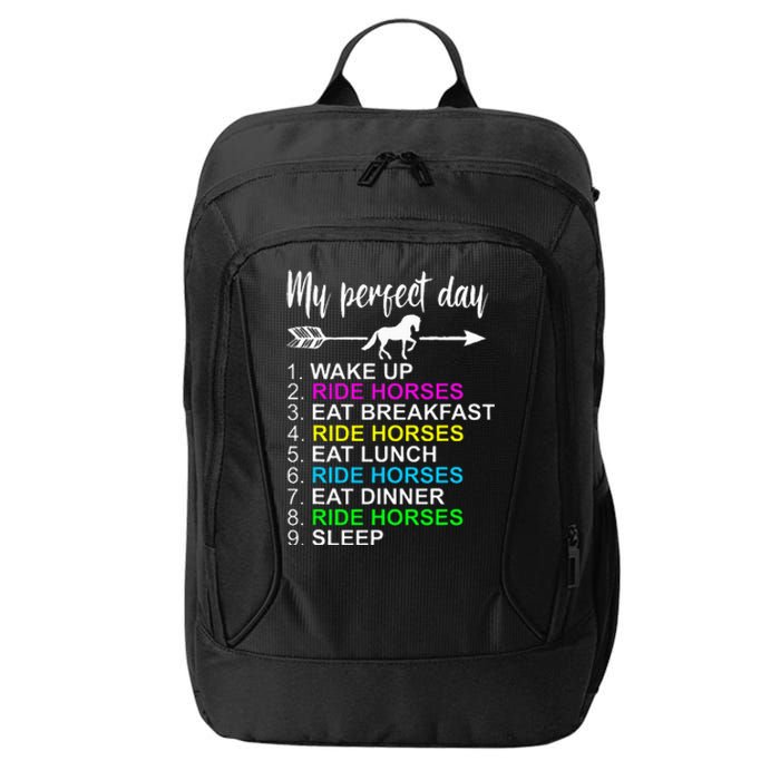 Horse Lover Horseback Riding Horse Lover Gift City Backpack