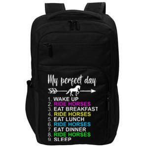 Horse Lover Horseback Riding Horse Lover Gift Impact Tech Backpack