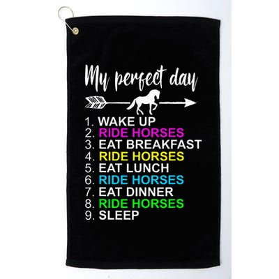 Horse Lover Horseback Riding Horse Lover Gift Golf Towel