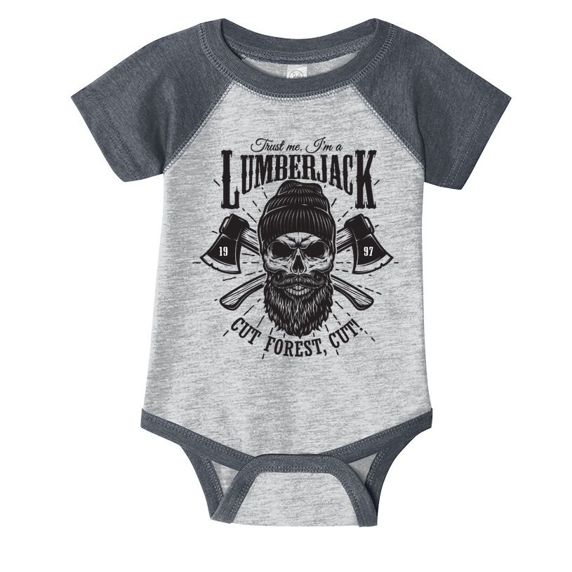 Hipster Lumberjack Infant Baby Jersey Bodysuit