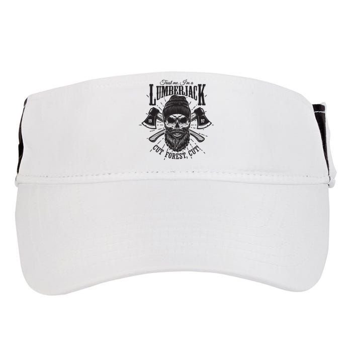 Hipster Lumberjack Adult Drive Performance Visor