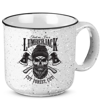 Hipster Lumberjack 15oz Campfire Ceramic Mug