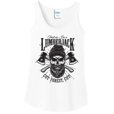 Hipster Lumberjack Ladies Essential Tank