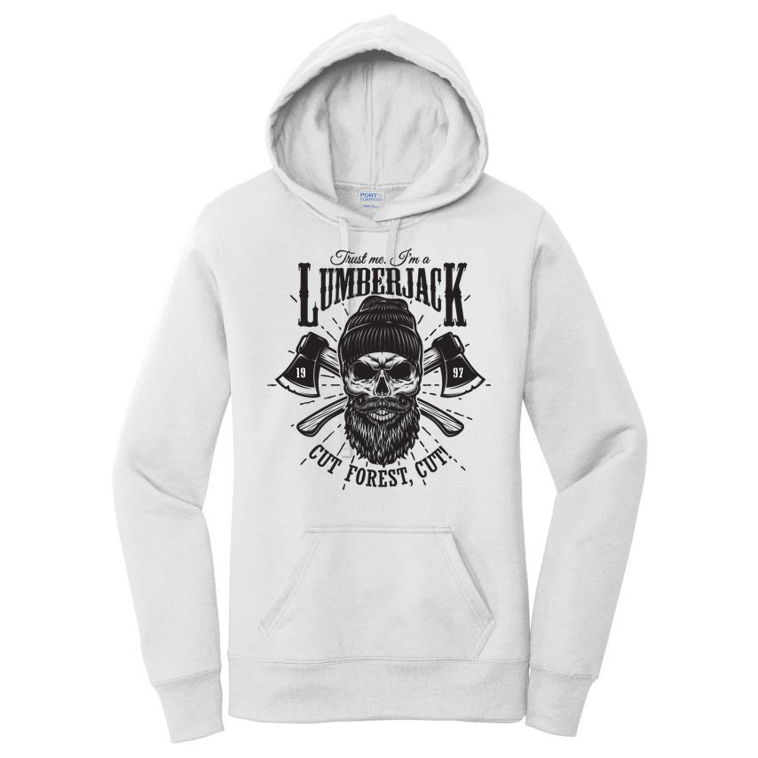 Hipster Lumberjack Women's Pullover Hoodie