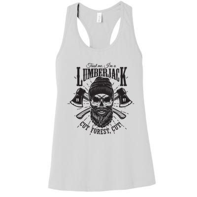 Hipster Lumberjack Women's Racerback Tank