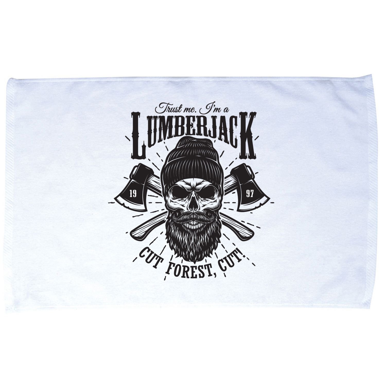 Hipster Lumberjack Microfiber Hand Towel