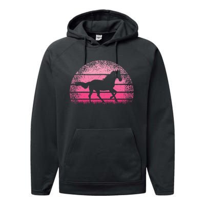 Horse Lover Horseback Riding Cowgirl Western Performance Fleece Hoodie