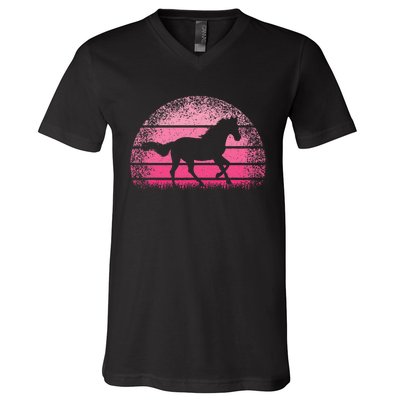 Horse Lover Horseback Riding Cowgirl Western V-Neck T-Shirt