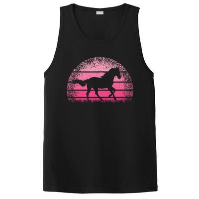 Horse Lover Horseback Riding Cowgirl Western PosiCharge Competitor Tank