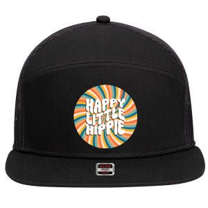 Happy Little Hippie 7 Panel Mesh Trucker Snapback Hat