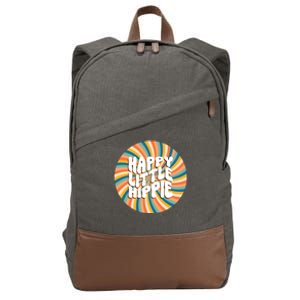 Happy Little Hippie Cotton Canvas Backpack