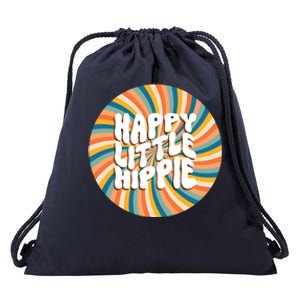 Happy Little Hippie Drawstring Bag