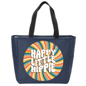 Happy Little Hippie Zip Tote Bag