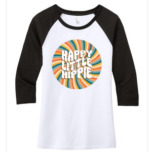 Happy Little Hippie Women's Tri-Blend 3/4-Sleeve Raglan Shirt