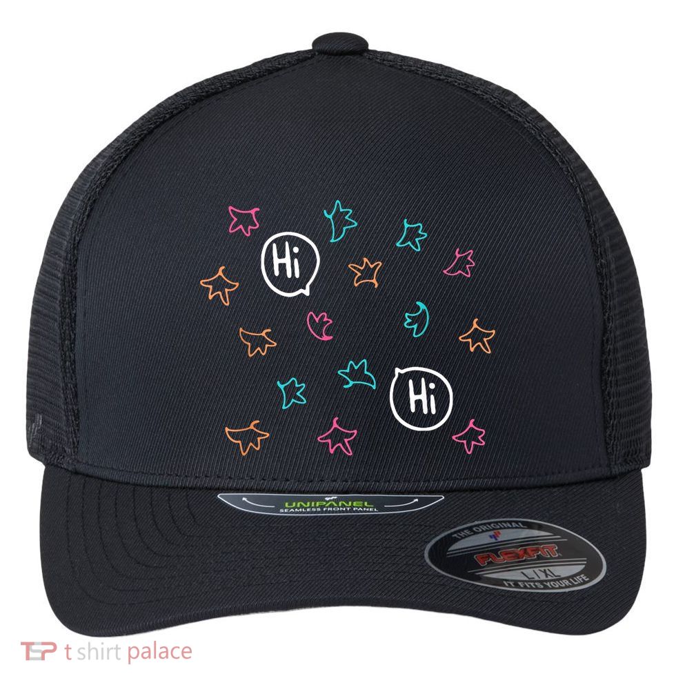 Heartstopper Leaves Hi Hi Nick And Charlie Flexfit Unipanel Trucker Cap