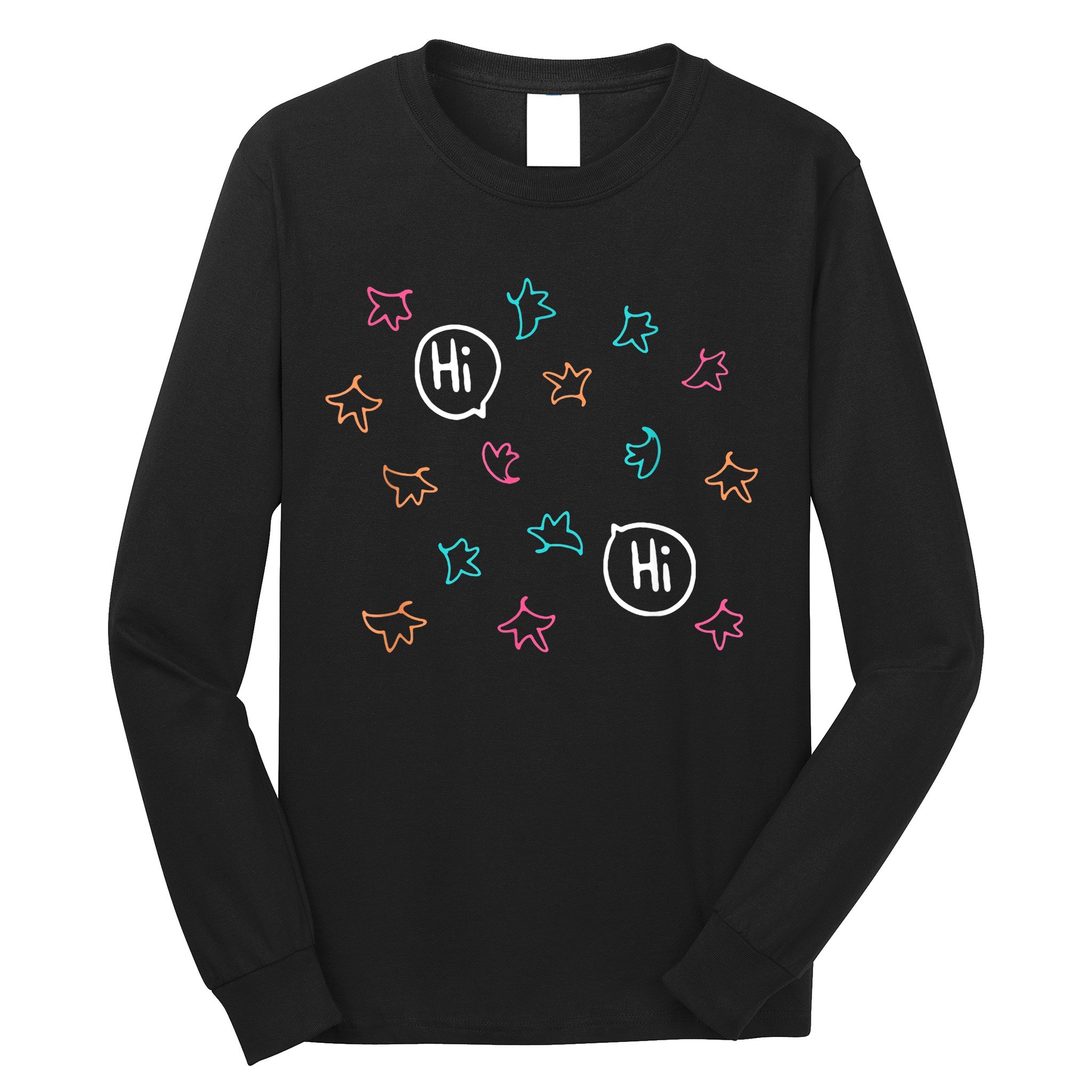 Heartstopper Leaves Hi Hi Nick And Charlie Long Sleeve Shirt