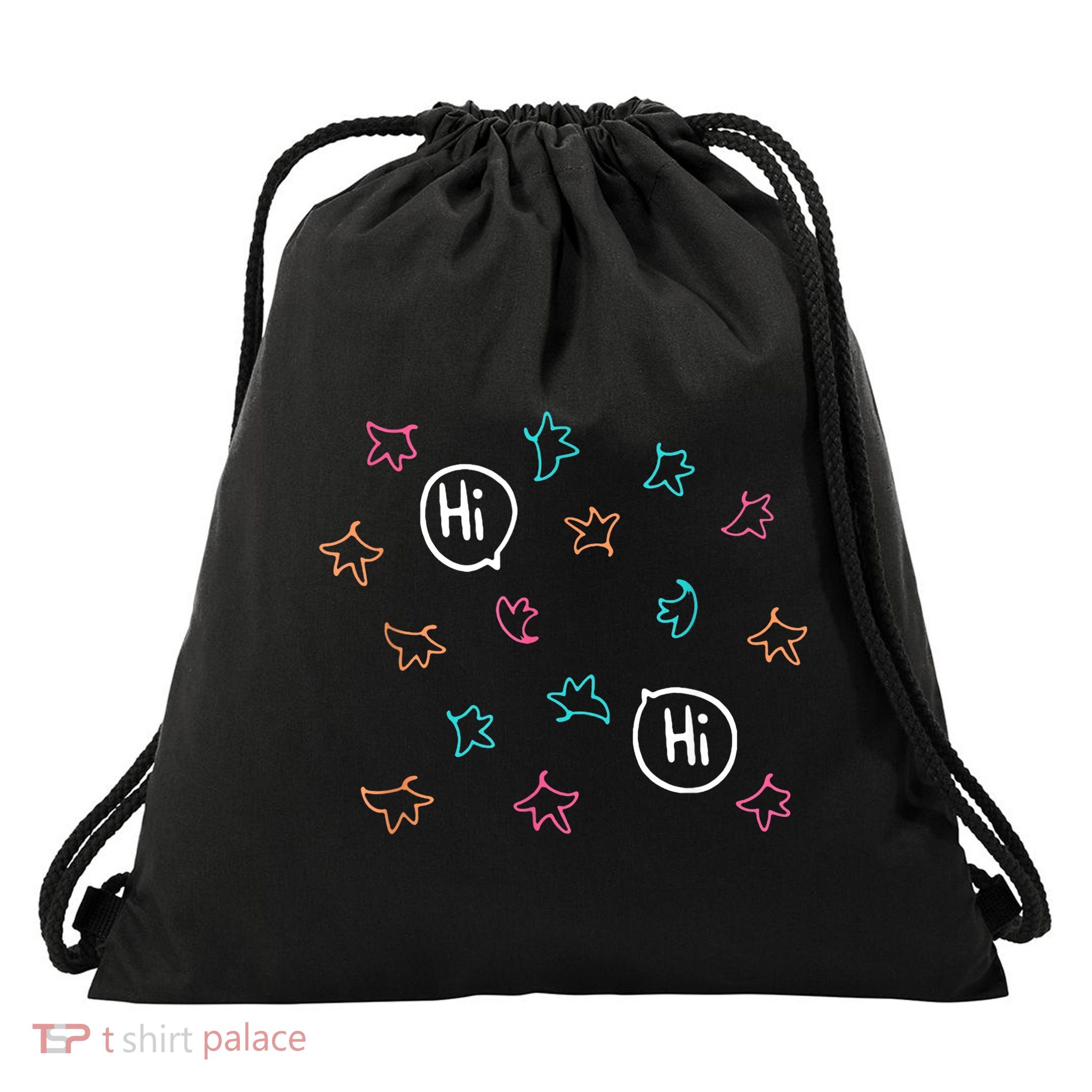 Heartstopper Leaves Hi Hi Nick And Charlie Drawstring Bag