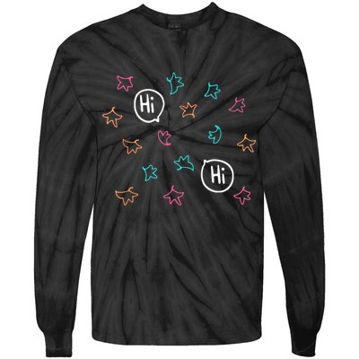 Heartstopper Leaves Hi Hi Nick And Charlie Tie-Dye Long Sleeve Shirt