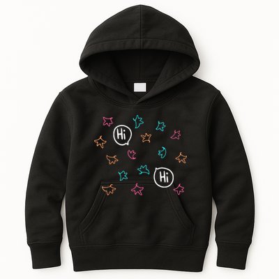 Heartstopper Leaves Hi Hi Nick And Charlie Kids Hoodie