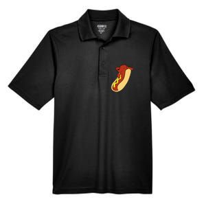 Hotdog Lover Hotdog Dachshund Hot Dog Men's Origin Performance Pique Polo