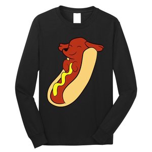 Hotdog Lover Hotdog Dachshund Hot Dog Long Sleeve Shirt