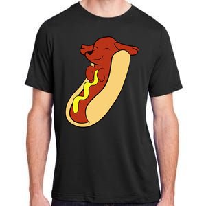 Hotdog Lover Hotdog Dachshund Hot Dog Adult ChromaSoft Performance T-Shirt